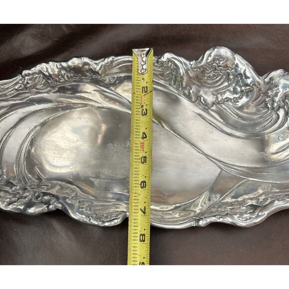 Arthur Court Wave And Crab Serving Tray Decor  Coastal Look 2004 - Picture 6 of 7